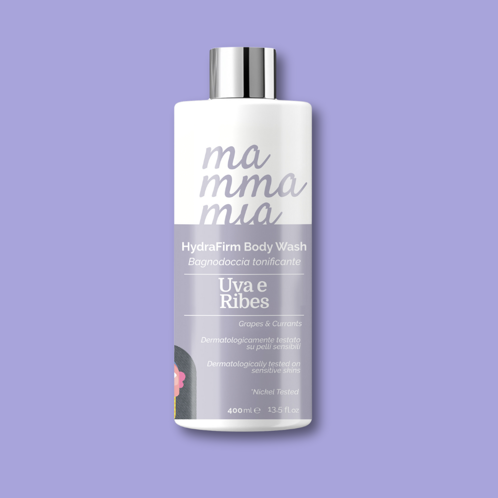 Hydrafirm Body Wash Uva e Ribes: deterge e protegge la pelle con dolcezza grazie agli antiossidanti naturali.