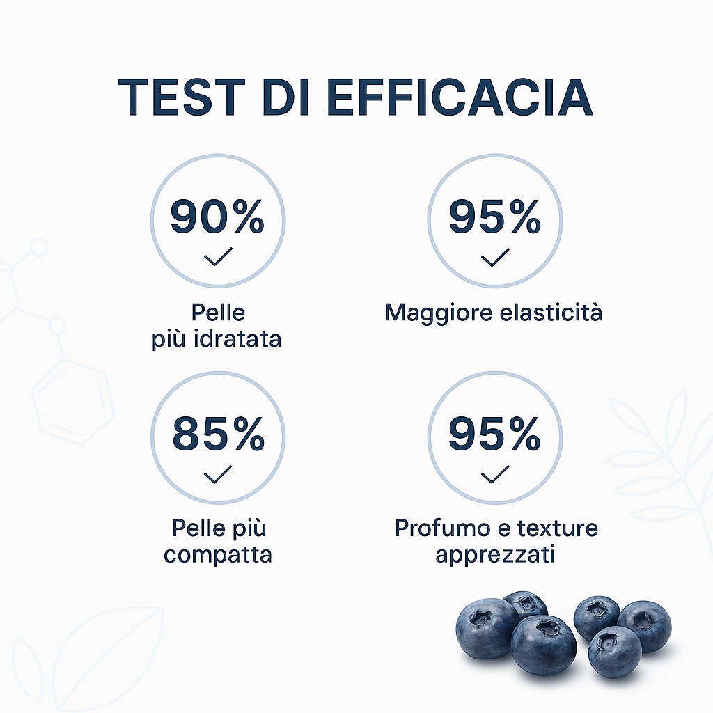 Test clinici: il 100% dei soggetti ha apprezzato profumo e texture del body jelly Mirtillo e Agrumi