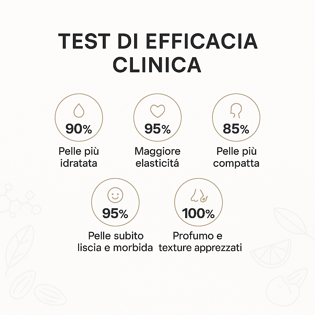Test clinici su tutte le varianti Hydrafirm Body Jelly: idratazione, elasticità e pelle più compatta in 28 giorni.